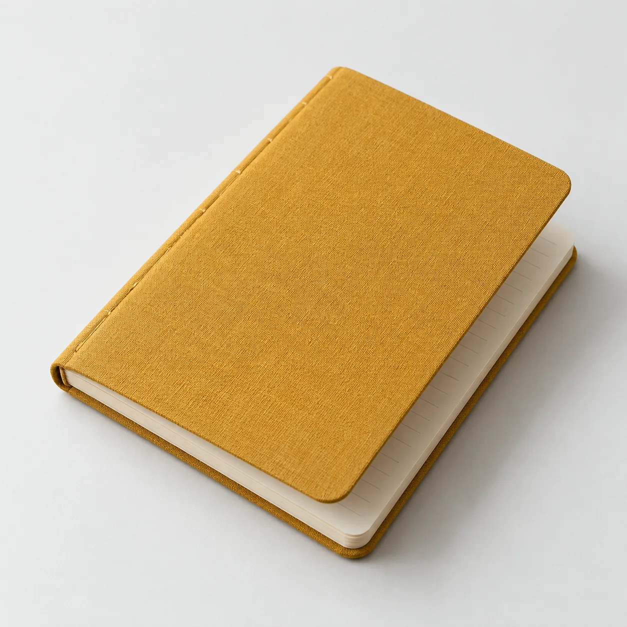 Fictional olive notebook used in the RangePaper sample collection
